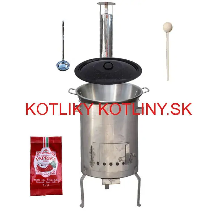 Nerezový kotol 40 L (1,2 mm) + nerezová kotlina (1,5 mm) 45 cm STRONG EXCLUSIVE