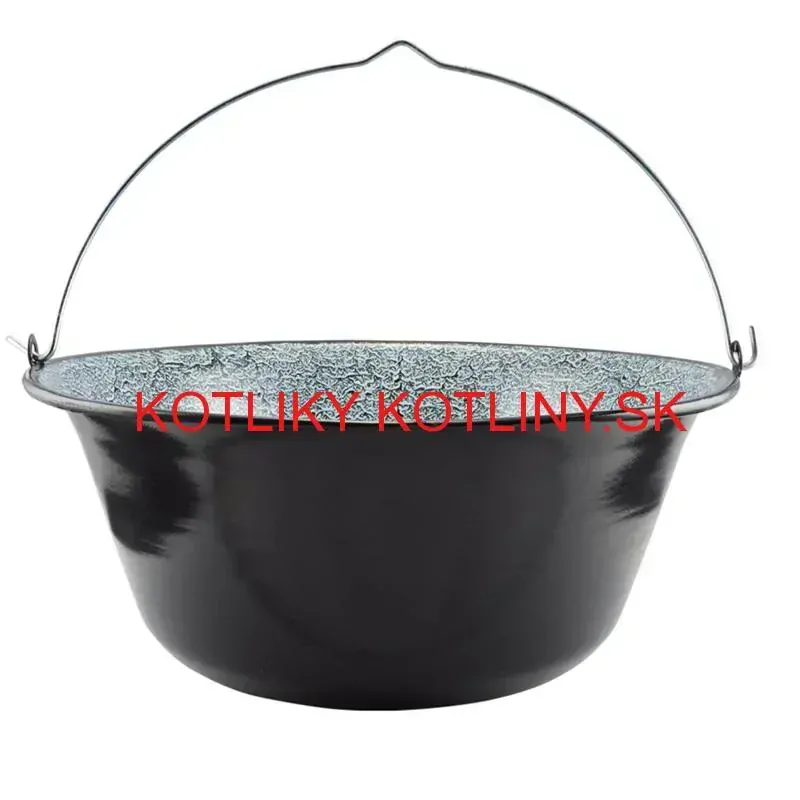 Smaltovaný kotlík 25 L + kovová kotlina 42 KOV