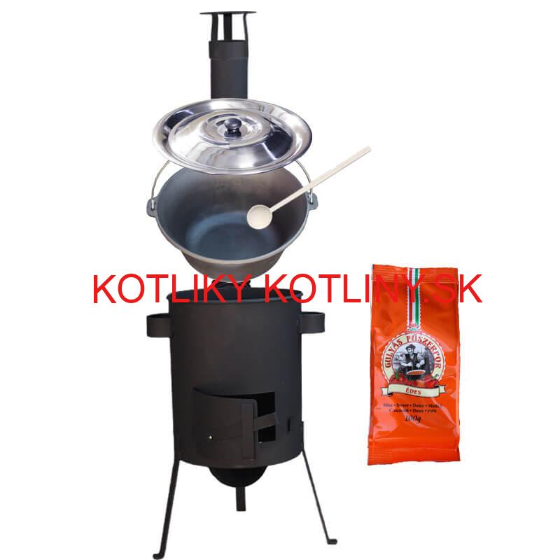 Liatinový kotlík 16 L + žiaruvzdorná kotlina 36 PLUS 600 4 MM