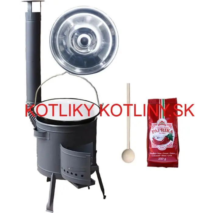 Smaltovaný kotlík 25 L (1,2 mm) + hrubostenná (1,5 mm) žiaruvzdorná kotlina BALKY STRONG 42 PLUS 600