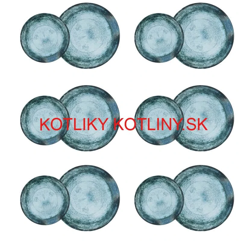 Súprava keramických tanierov 18 ks BLUE