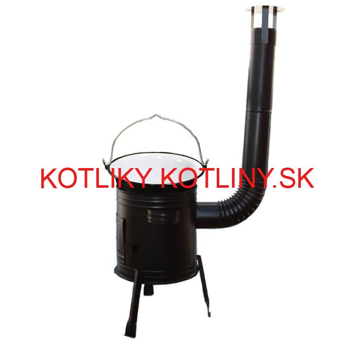 Smaltovaný kotlík 10 L (1,2 mm) + kovová kotlina 31 CLASSIC (KOV) Easy party