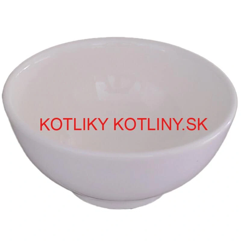 Keramické misky na servírovanie gulášu 15 cm 12 ks biele