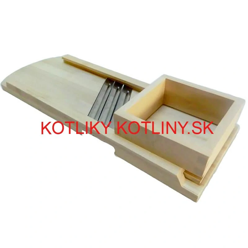 Ručný drevený krájač kapusty 3 nože 66 x 24 cm (stredný)