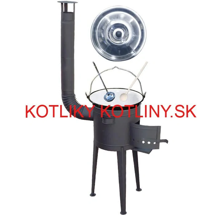 Smaltovaný kotlík 30 L (1,2 mm) + vysoká kotlina 47 cm (2 mm) HODO PLUS 600