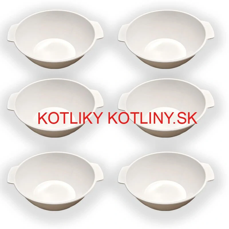 Sada 6 ks: Plastová miska na fajnový kotlíkový guláš a polievky – 750 ml