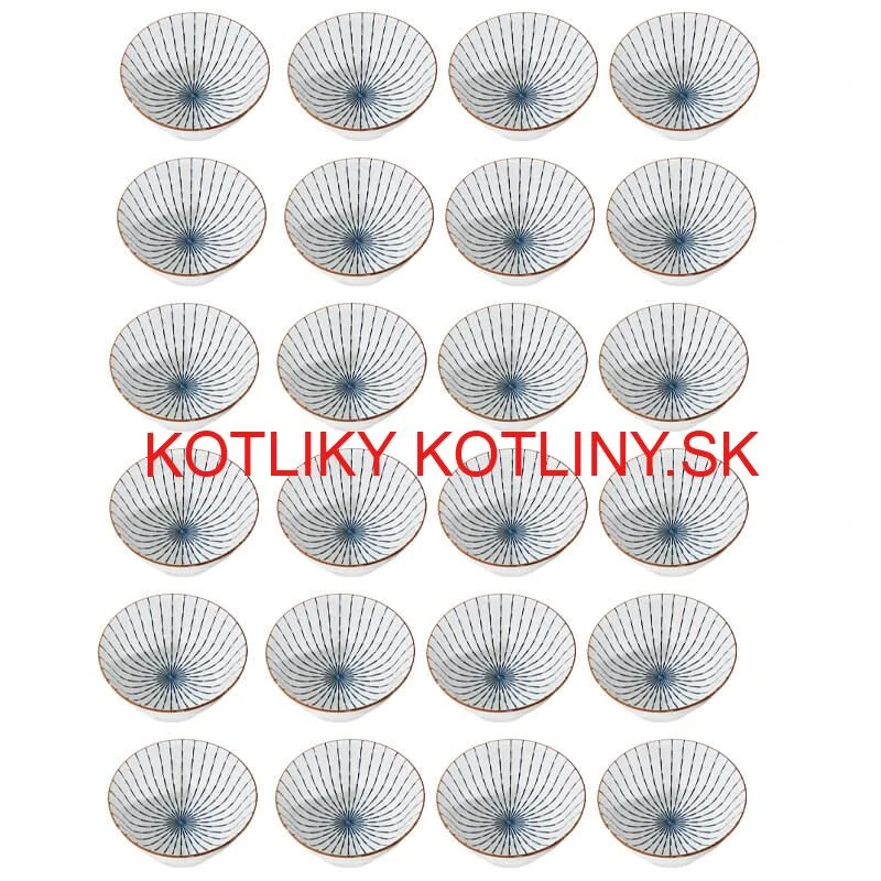 Sada 24 ks veľkých keramických misiek na guláš a polievky, 1 liter