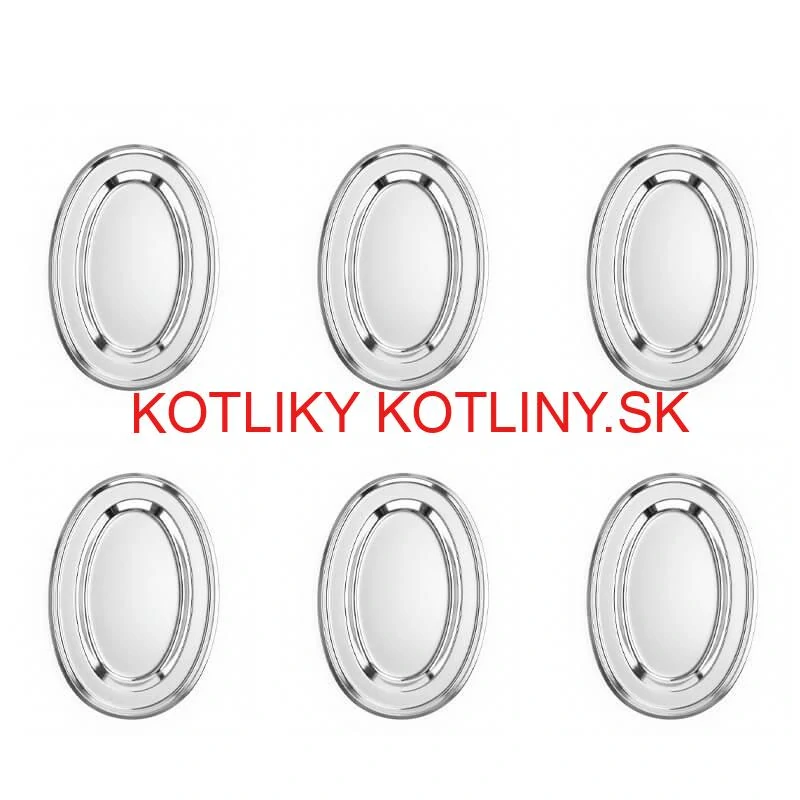 Nerezové podnosy pre catering – set 6 ks (40,5cm) - Servíruj s istotou a štýlom