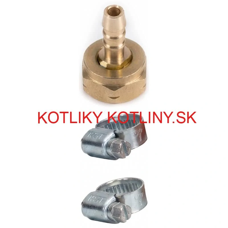Plynová hadica 2,5 m + 2 svorky + ľavá matica (20 bar)