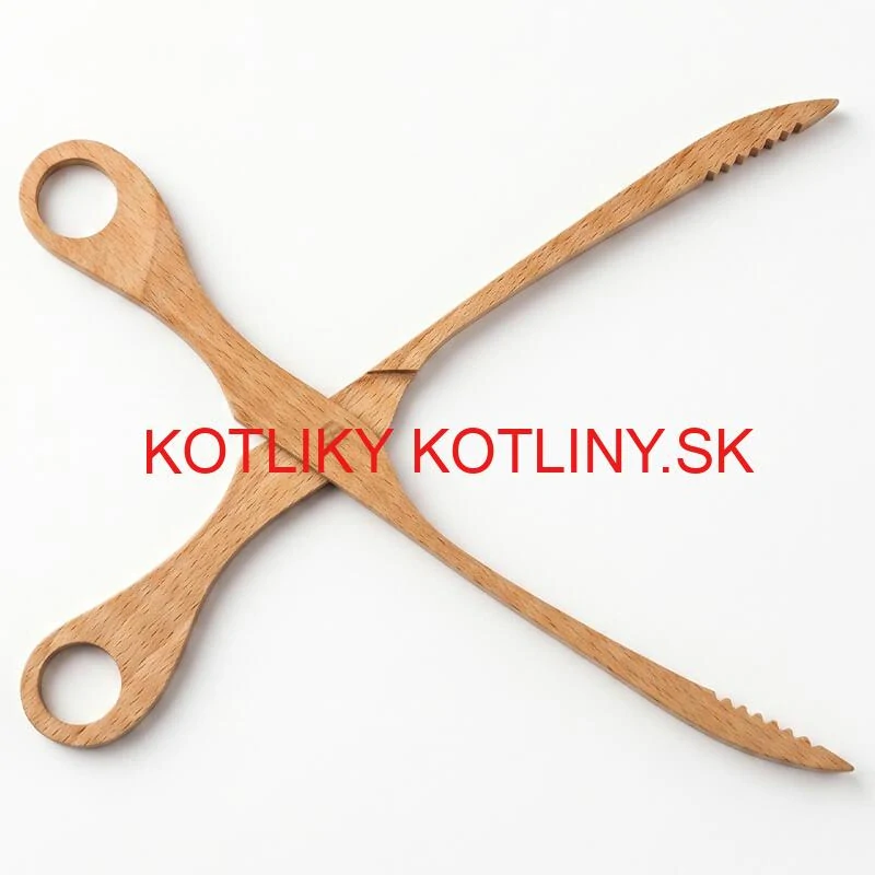 Drevené grilovacie kliešte 29 cm