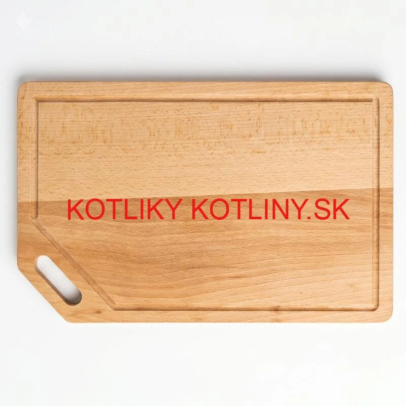 Drevená doska na krájanie 40×25 cm s drážkou na šťavu