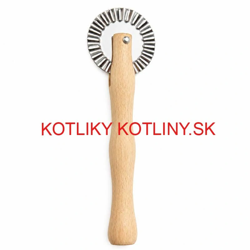 Drevené radielko na cesto 17 cm – vlnkovité koliesko 5 cm