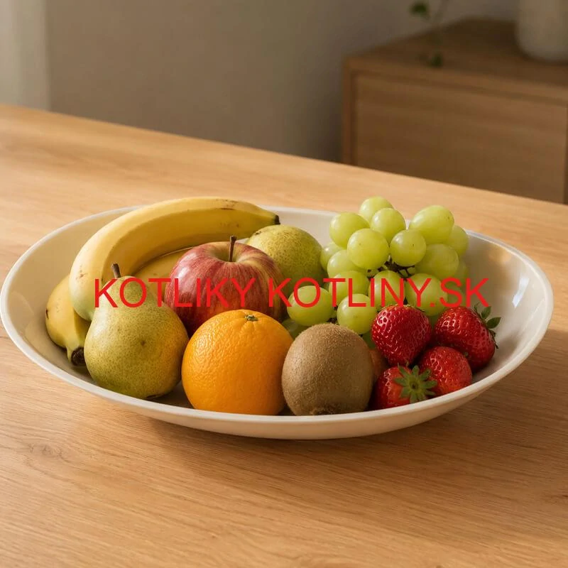 Plastová servírovacia miska loďka 28,5 cm – smotanová