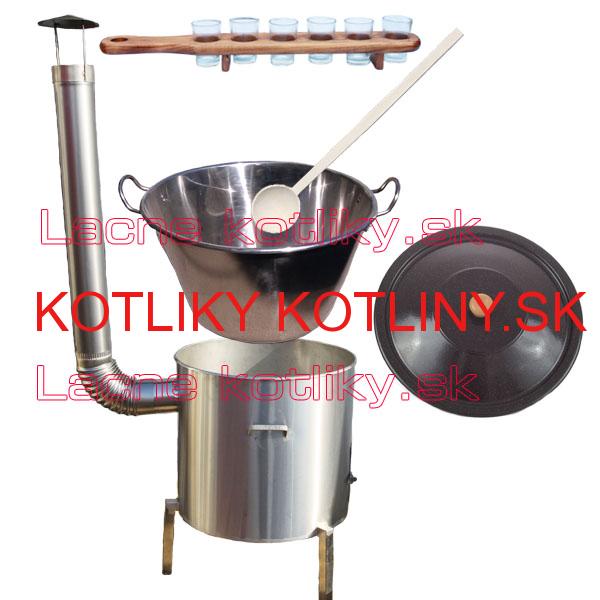 Zabíjačková nerezová súprava 60 L + štamperlíky