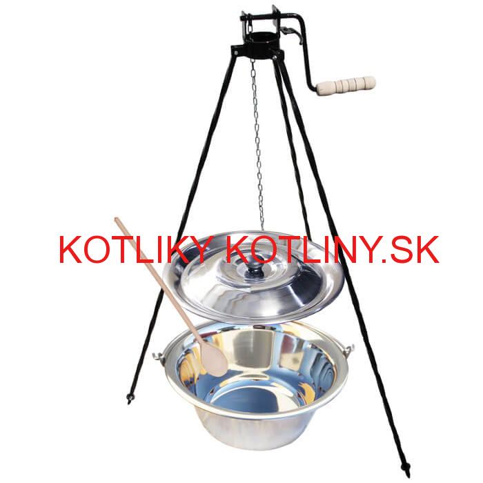 Antikorový kotlík 20 L (1,2 mm) + stojan s kladkou VAR