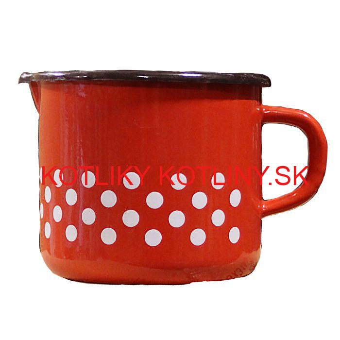 Smaltovaný hrnček 1,5 L (bodky)