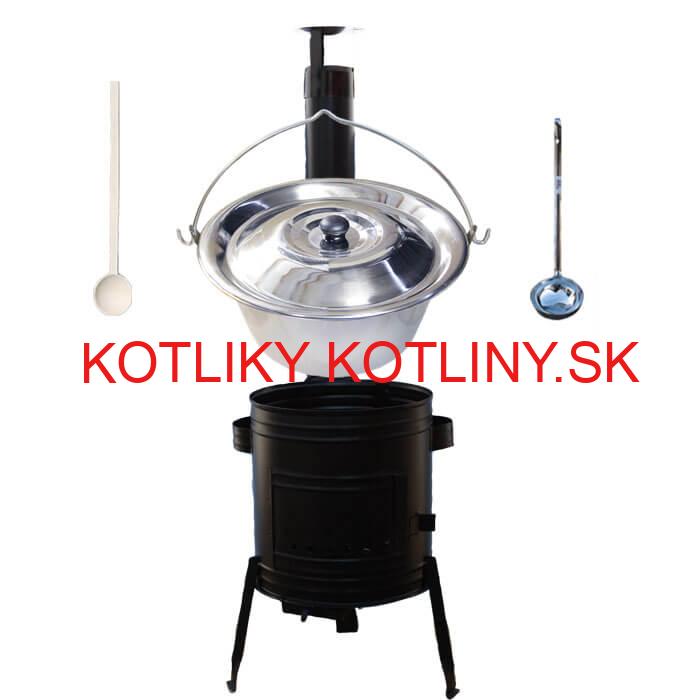 Antikorový kotlík 22 L (0,8 mm) + kovová kotlina 42 CLASSIC (KOV)