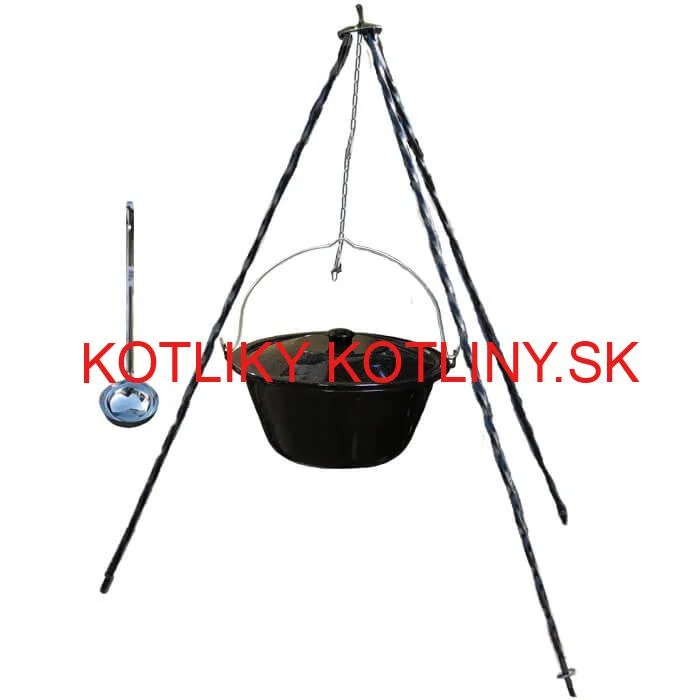 Smaltovaný kotlík 16 L + pokrievka + stojan