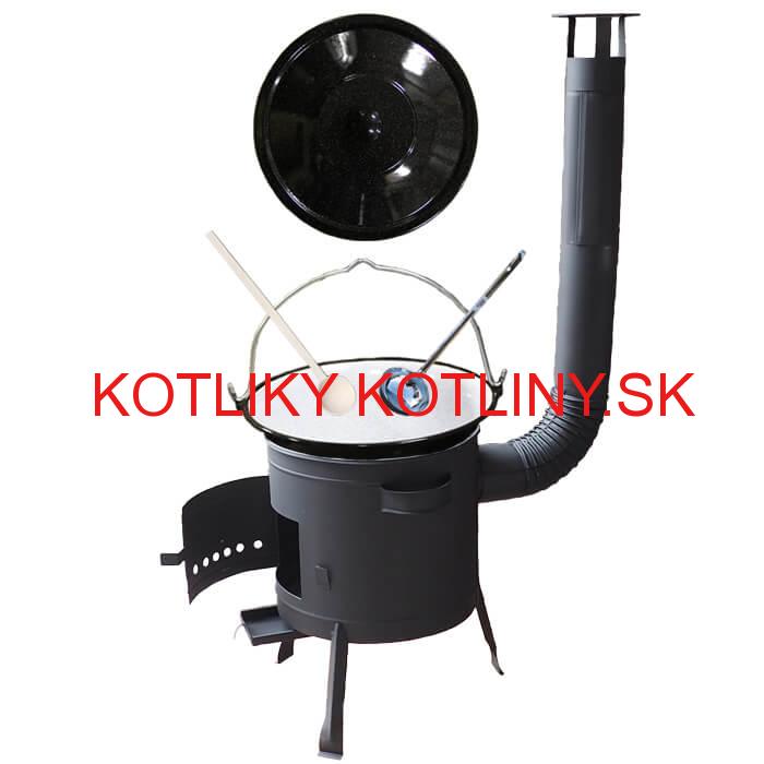 Kotlíkový gulášový set 42 PLUS 600 + smaltovaný kotlík 25 L