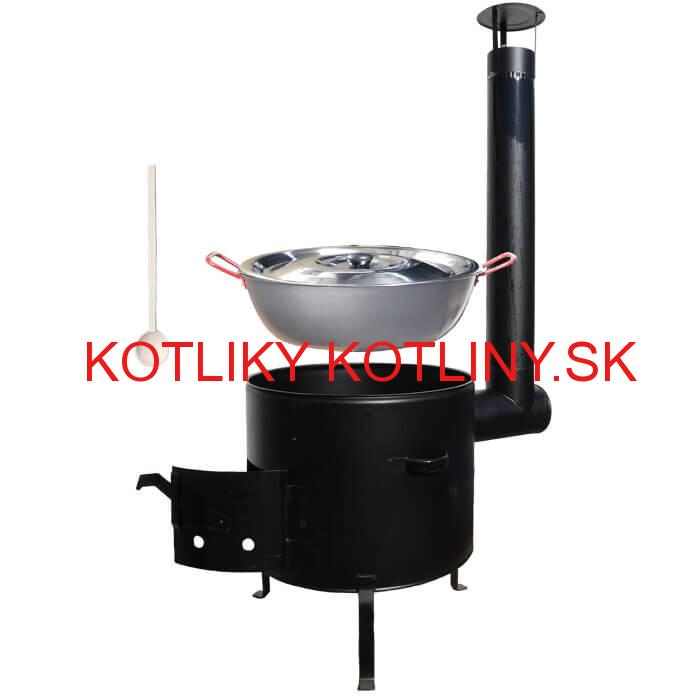 Panvica PAELLA (WOK) 36 cm + kovová kotlina 36 cm GARCIMA