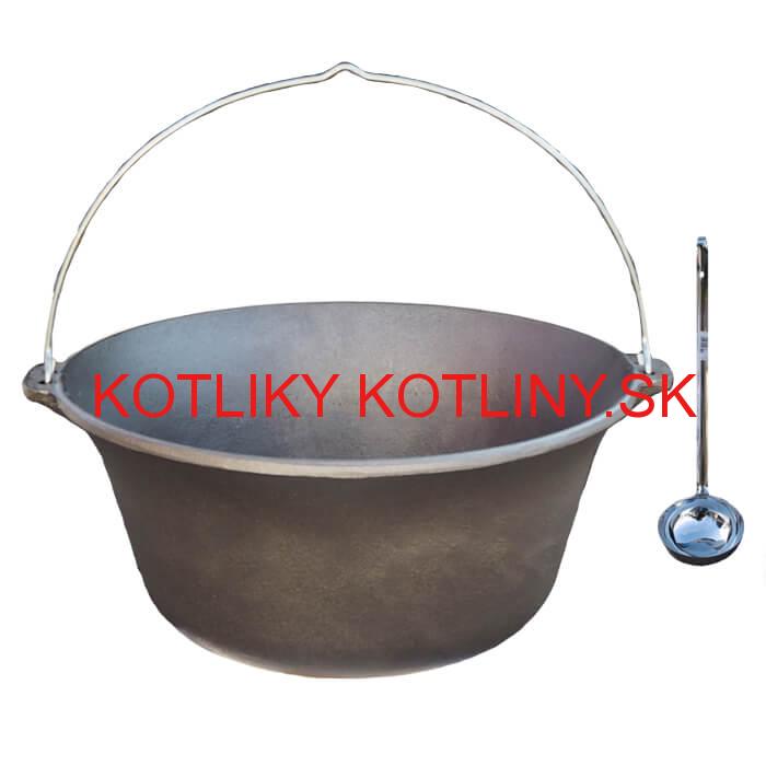 Liatinový kotlík 14,5 L + antikórová naberačka