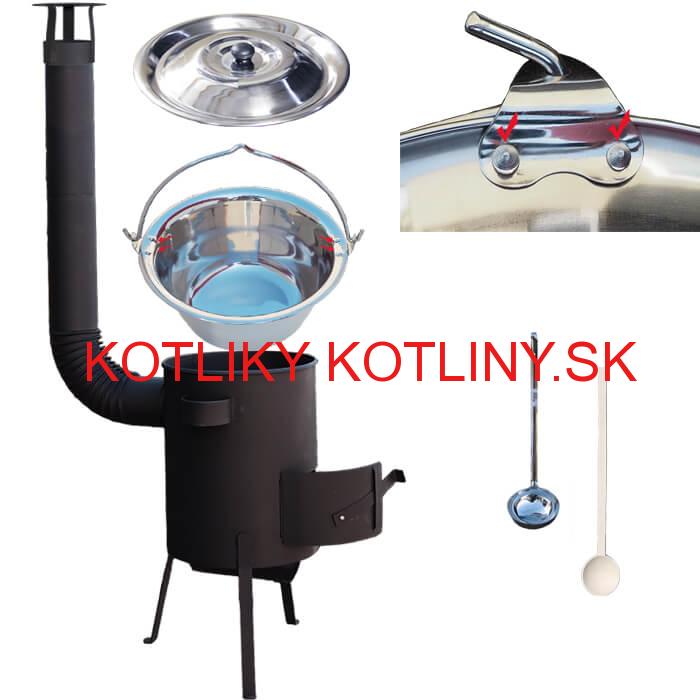 Antikorový kotlík 20 L (0,8 mm) + žiaruvzdorná kotlina 42 PLUS 600 4 MM