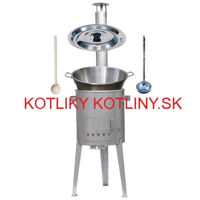 Nerezový kotol 40 L (1,2 mm) + nerezová kotlina 45 cm LUXUS