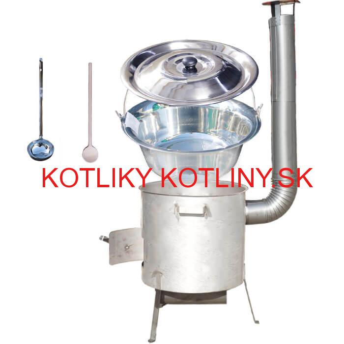 Nerezový kotlík 20 L (1,2 mm) INOX, zosilnená vysoká nerezová kotlina 42 cm KOMFORT