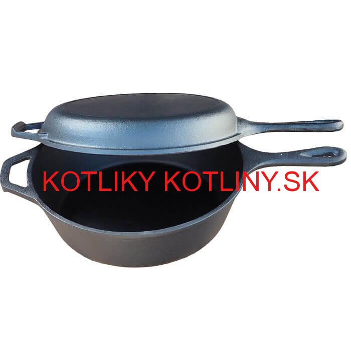 Liatinová panvica s pokrievkou 26,5 cm