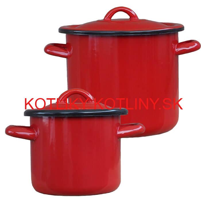 Smaltované hrnce s pokrievkami 1 L + 3 L Classic