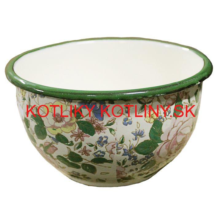 Smaltovaná vzorovaná miska 17 cm DECOR
