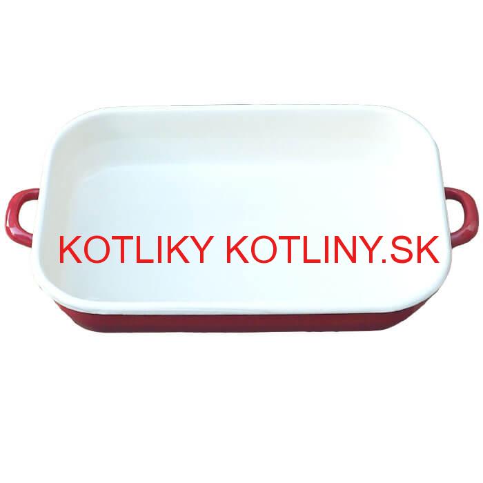 Smaltovaný pekáč 40 x 21,5 cm ČERVENÝ