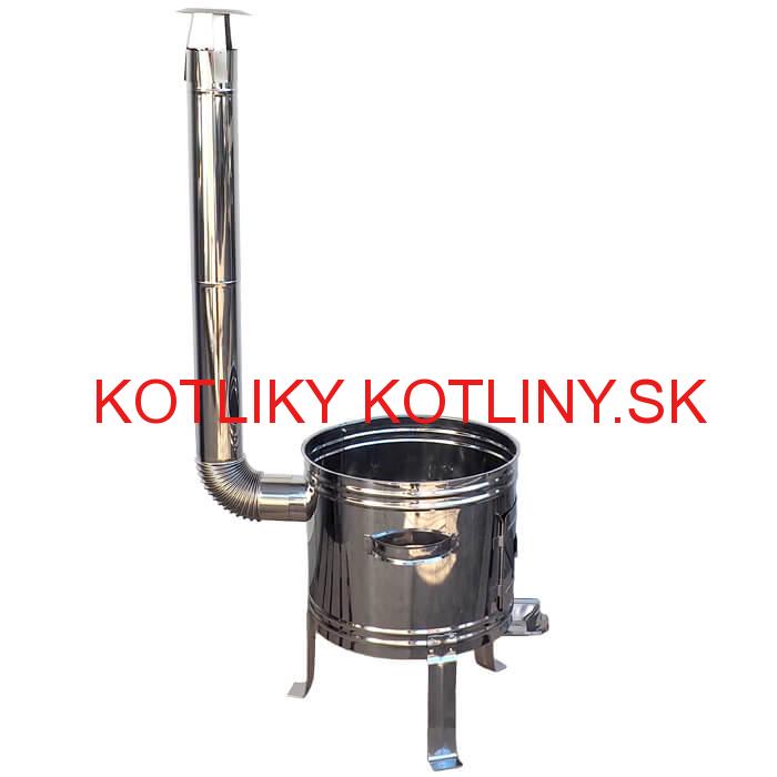 Nerezová kotlina s antikorovou úpravou 36 cm INOX