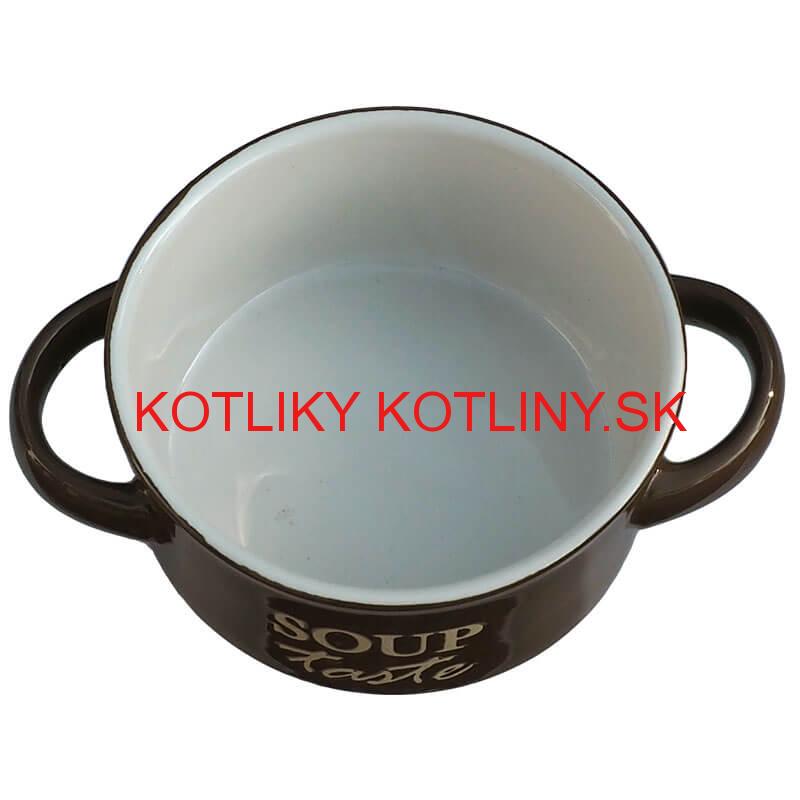 Keramická miska na polievku-hnedá SOUP