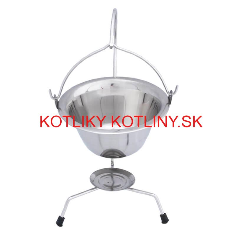 Servírovací kotlík na guláš nerezový 0,8 l + stojan