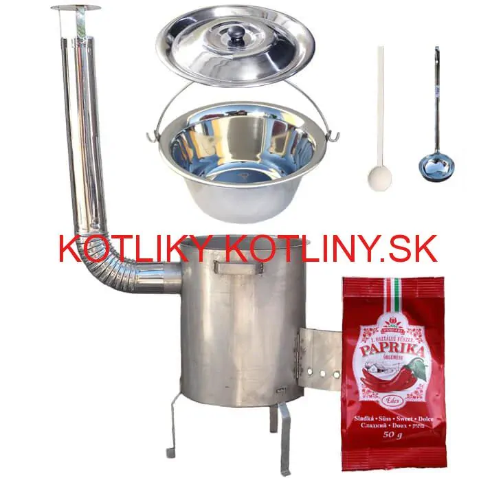 Nerezový kotlík 30 L (1,2 mm) INOX + nerezová kotlina (1,5 mm) 45 cm STRONG EXCLUSIVE