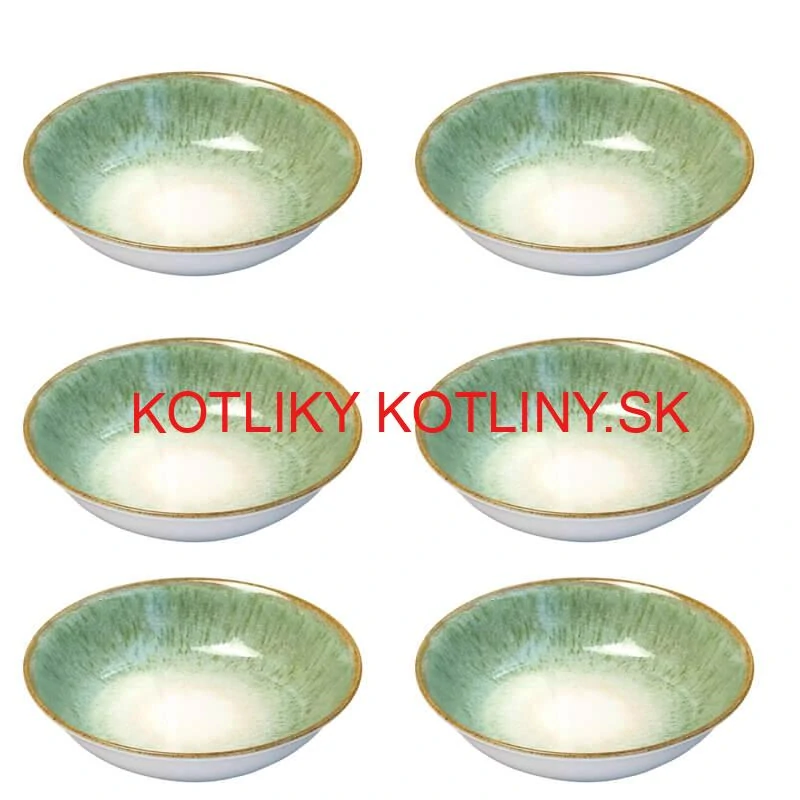 Súprava keramických tanierov 18 ks GREEN