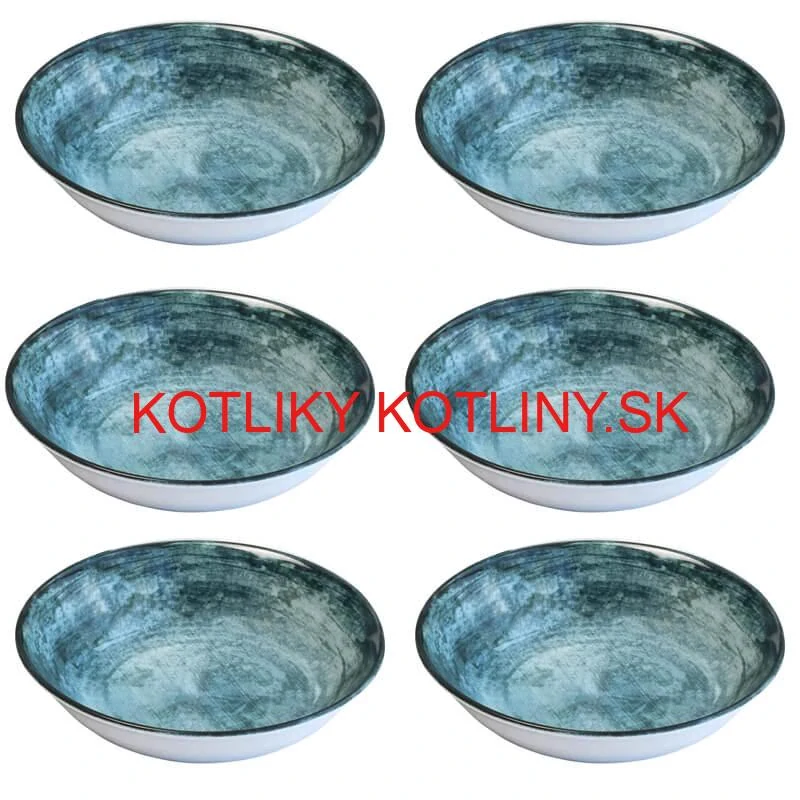 Súprava keramických tanierov 18 ks BLUE