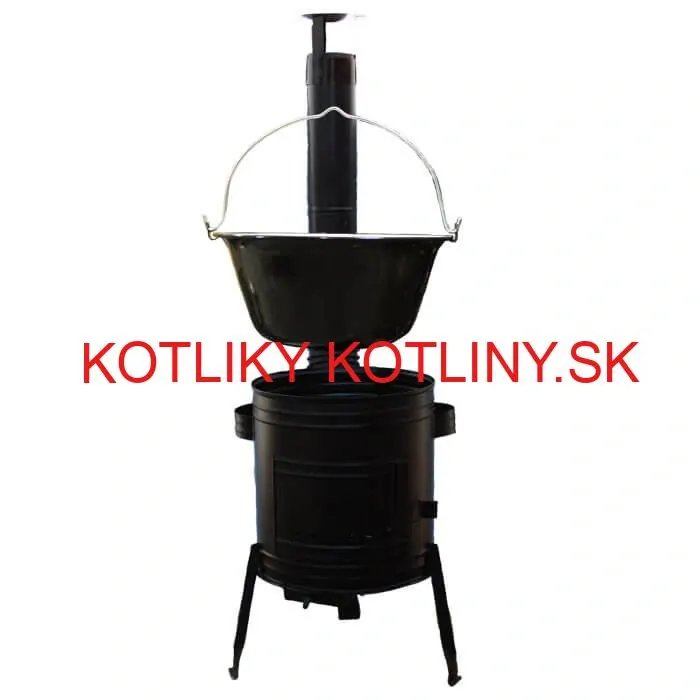 Smaltovaný kotlík 25 L (1,2 mm) + kovová kotlina 42 CLASSIC (KOV) Easy party