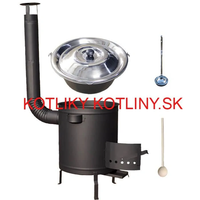 Nerezový kotlík 15 L (1,5 mm) + hrubostenná (1,5 mm) a žiaruvzdorná kotlina 36 PLUS 600