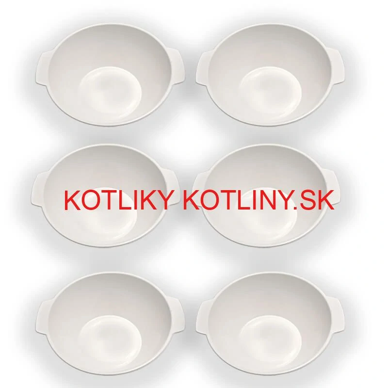 Sada 6 ks: Plastová miska na fajnový kotlíkový guláš a polievky – 750 ml