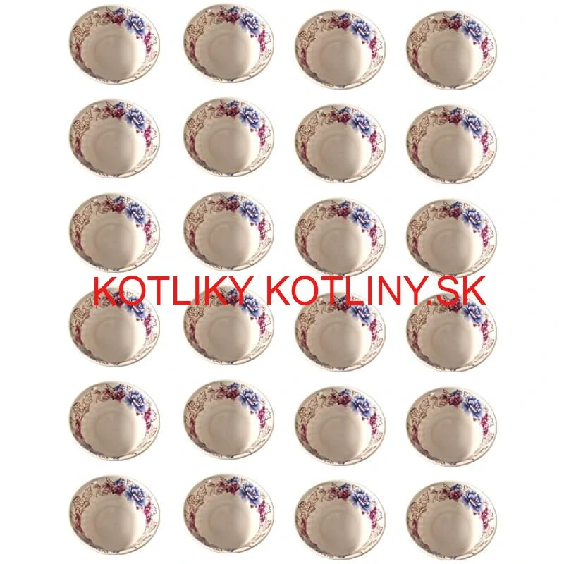 Plastová miska s kvetinovým vzorom (750 ml) – teraz v sade 24 kusov!