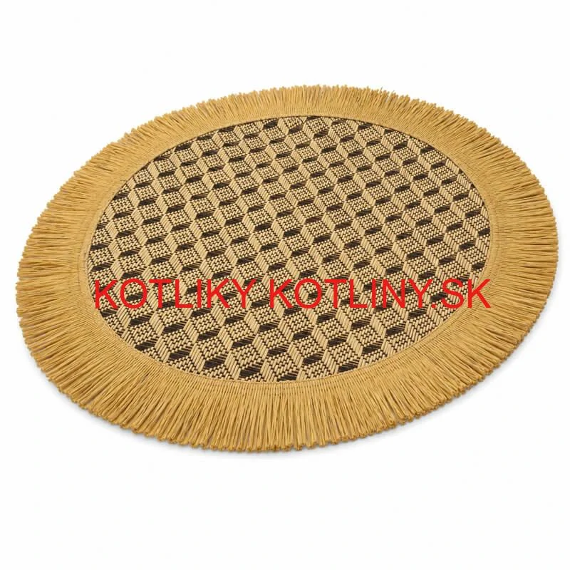 Prírodná podložka pod tanier so strapcami 37 cm