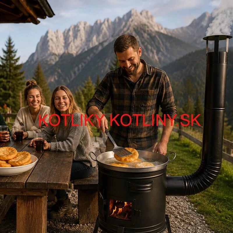 Súprava na vyprážanie maďarského langoša v prírode 36 cm CLASIC