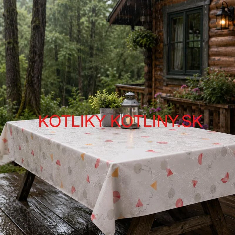 Umývateľný PEVA obrus Veselé tvary 137 × 183 cm