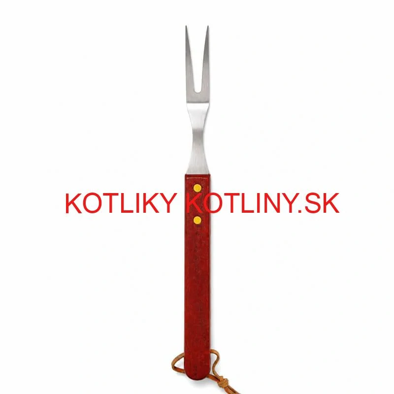 Grilovacie náradie BBQ – súprava 3 ks, nerez a drevo, 33 cm