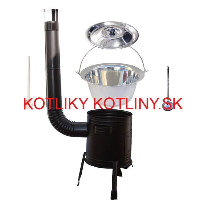 Antikorový kotlík 14 L (0,8 mm) + kovová kotlina 36 CLASSIC (KOV)