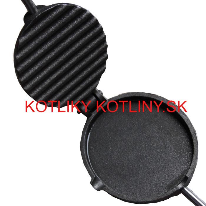 Liatinová panvica na grilovanie steakov DUO