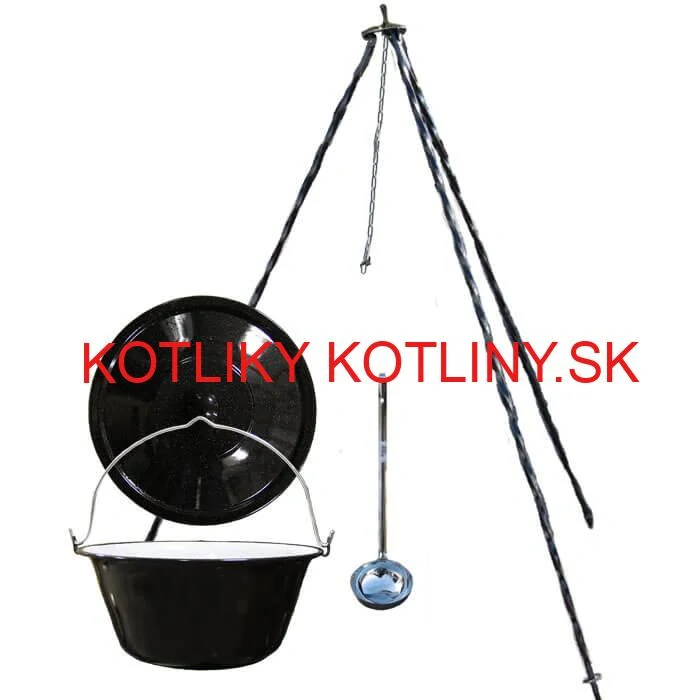 Smaltovaný kotlík 20 L+ pokrievka + stojan
