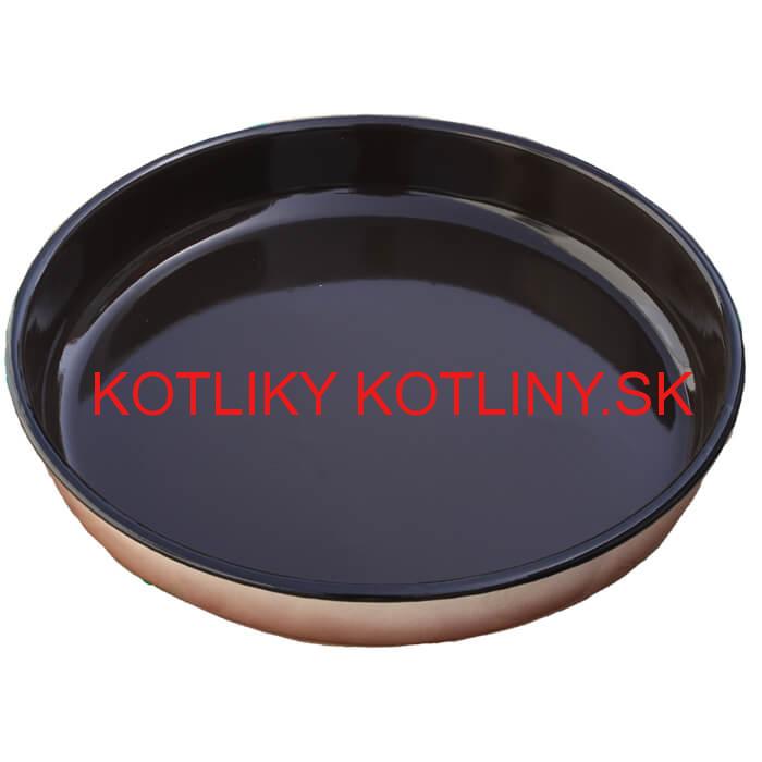 Smaltovaný okruhlý pekáč 38 cm, výška 6,2 cm
